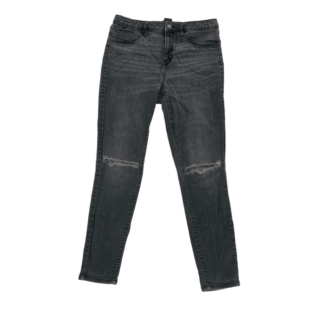 Mossimo Supply Co Black High Rise Distressed Jeggings Size 12 (31) Women’s